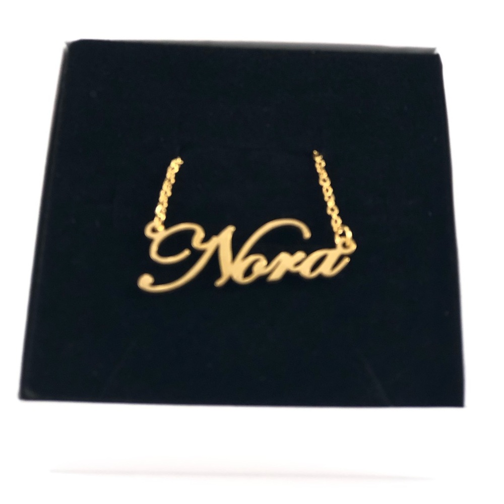 14K Gold Plated Name Necklace - Nora